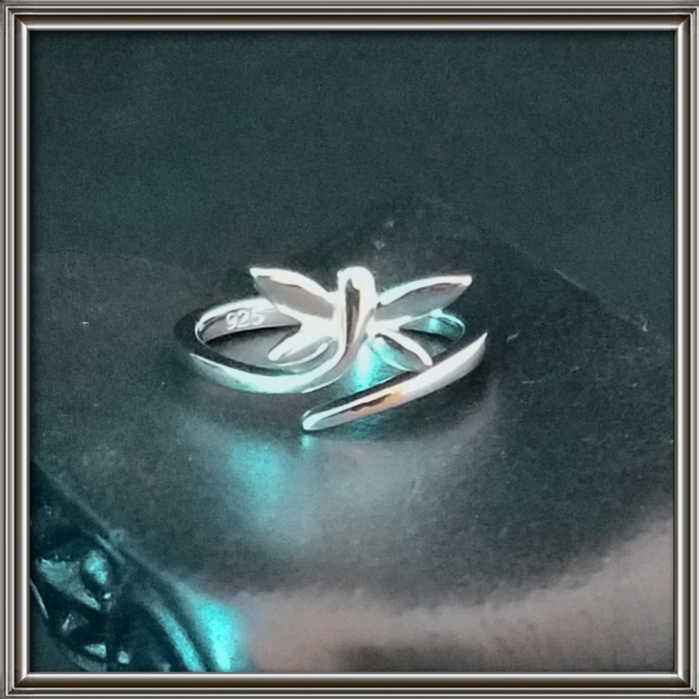 Butterfly ring sterling silver, .925 stamped